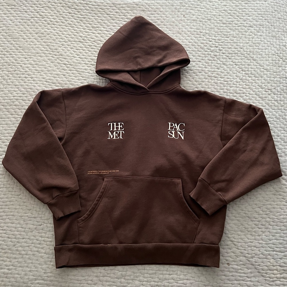 Pacsun-The Met Collab Brown Hoodie